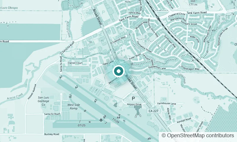 Map of the San Luis Obispo office