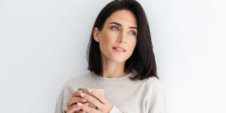 Happy woman after BOTOX® Cosmetic treatments