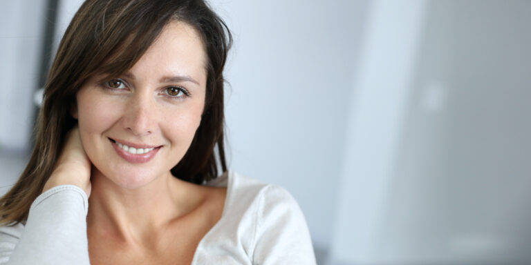 Happy woman after Chemical