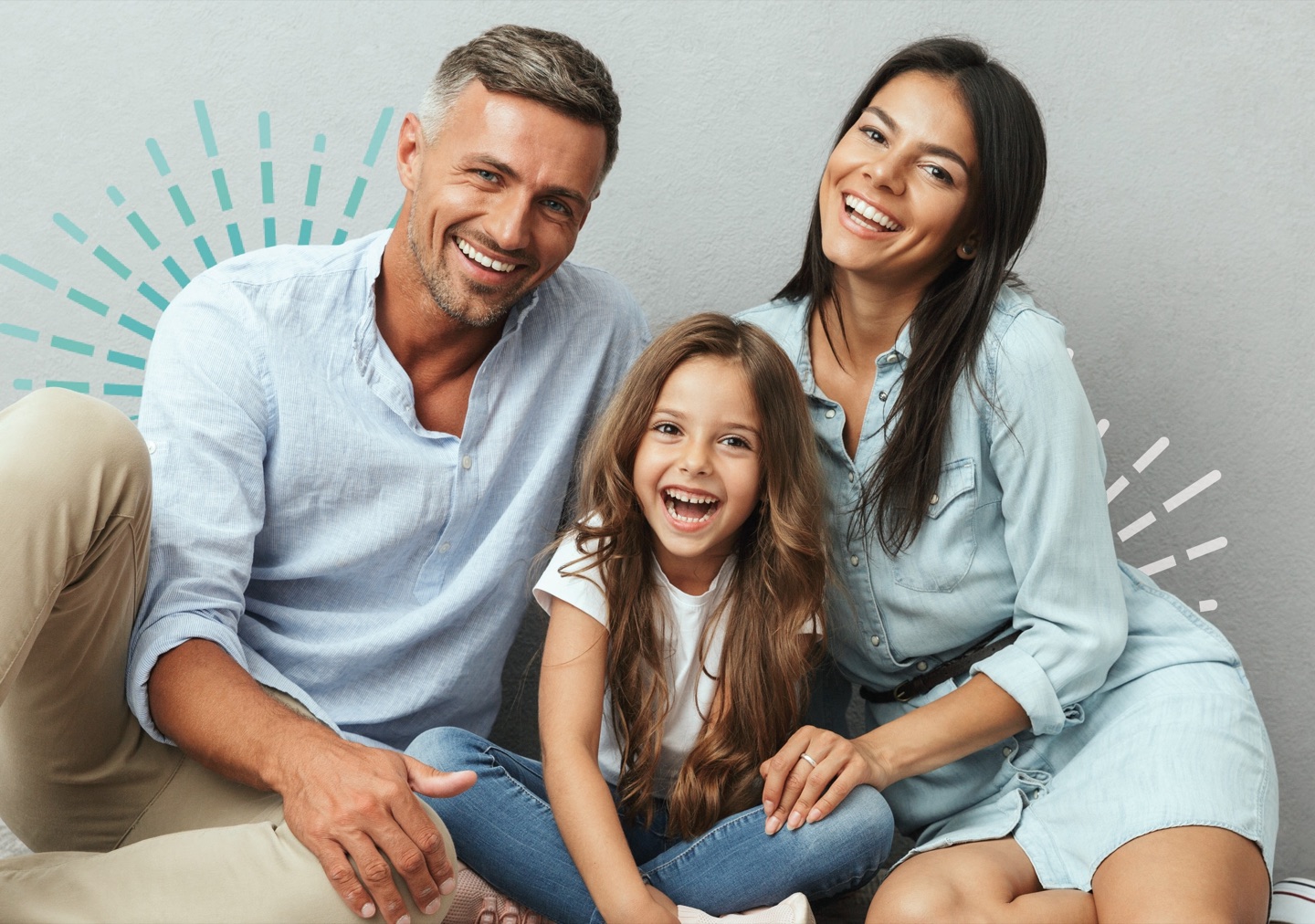 A family at Coastal Dermatology