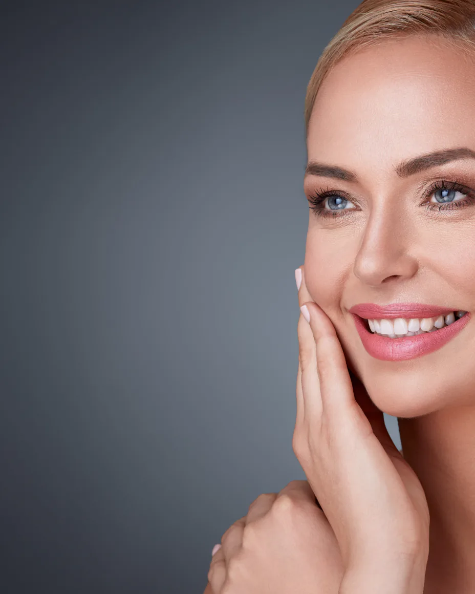 Happy woman with great skin