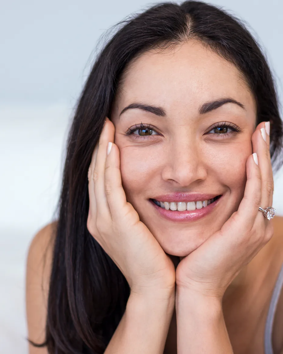Middle-age woman with great skin